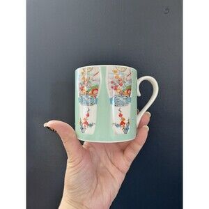 Christopher Vine for Glamour Academy Fine Bone China Coffee Tea Mug Asian Floral